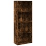 Estantería madera de ingeniería roble ahumado 60x30x152 cm de , Librerías y estanterías - Ref: Foro24-857912, Precio: 71,99 €...