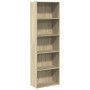 Engineered wood bookshelf in Sonoma oak, 60x30x189 cm by , Bookcases and shelves - Ref: Foro24-857919, Price: 82,70 €, Discou...