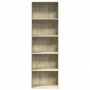 Engineered wood bookshelf in Sonoma oak, 60x30x189 cm by , Bookcases and shelves - Ref: Foro24-857919, Price: 82,70 €, Discou...