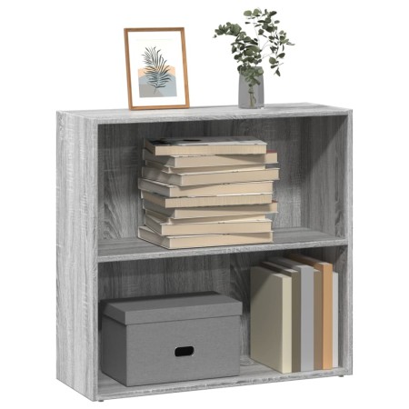 Ingenieurholzregal in Sonoma-Grau 80x30x77 cm von , Bücherregale und Regale - Ref: Foro24-857927, Preis: 50,99 €, Rabatt: %