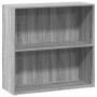 Estantería de madera de ingeniería gris Sonoma 80x30x77 cm de , Librerías y estanterías - Ref: Foro24-857927, Precio: 50,07 €...