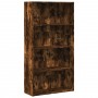 Engineered wood smoked oak bookshelf 80x30x152 cm by , Bookcases and shelves - Ref: Foro24-857944, Price: 76,76 €, Discount: %