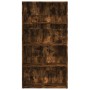 Engineered wood smoked oak bookshelf 80x30x152 cm by , Bookcases and shelves - Ref: Foro24-857944, Price: 76,76 €, Discount: %