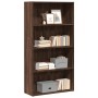 Engineered wood brown oak bookshelf 80x30x152 cm by , Bookcases and shelves - Ref: Foro24-857946, Price: 78,92 €, Discount: %