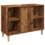 Aged engineered wood bathroom cabinet 80x33x60 cm by , bathroom vanities - Ref: Foro24-857133, Price: 62,17 €, Discount: %