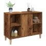 Aged engineered wood bathroom cabinet 80x33x60 cm by , bathroom vanities - Ref: Foro24-857133, Price: 62,17 €, Discount: %