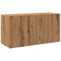 Mueble de TV de pared roble artisian 80x30x41 cm de , Armarios y almacenamiento - Ref: Foro24-857668, Precio: 49,73 €, Descue...