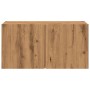 Wall-mounted TV unit in artisan oak, 80x30x41 cm by , Closets and storage - Ref: Foro24-857668, Price: 49,73 €, Discount: %