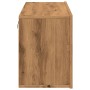 Wall-mounted TV unit in artisan oak, 80x30x41 cm by , Closets and storage - Ref: Foro24-857668, Price: 49,73 €, Discount: %