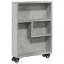 Carrito de almacenaje estrecho madera gris hormigón 48x13x68 cm de , Librerías y estanterías - Ref: Foro24-855226, Precio: 48...