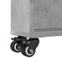 Narrow storage cart in gray concrete wood 48x13x68 cm by , Bookcases and shelves - Ref: Foro24-855226, Price: 48,17 €, Discou...