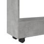 Narrow storage cart 3 levels wood gray concrete by , Kitchen and dining carts - Ref: Foro24-855253, Price: 53,88 €, Discount: %