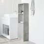 Narrow bathroom cabinet with wheels, gray wood concrete by , Lockers and storage cabinets - Ref: Foro24-855298, Price: 93,99 ...