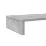 Soporte de pantalla madera ingeniería gris hormigón 100x27x10cm de , Bases y elevadores para ordenadores - Ref: Foro24-854655...