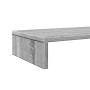 Wooden screen support, Sonoma gray engineering, 100x27x10 cm by , Computer bases and risers - Ref: Foro24-854657, Price: 28,6...