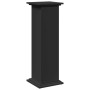 Pedestal expositor con almacenaje madera negro 31x30x90 cm de , Soportes para macetas - Ref: Foro24-854608, Precio: 74,21 €, ...