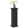 Pedestal expositor con almacenaje madera negro 31x30x90 cm de , Soportes para macetas - Ref: Foro24-854608, Precio: 74,21 €, ...