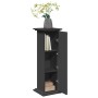 Pedestal expositor con almacenaje madera negro 31x30x90 cm de , Soportes para macetas - Ref: Foro24-854608, Precio: 74,21 €, ...