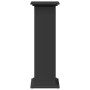 Pedestal expositor con almacenaje madera negro 31x30x90 cm de , Soportes para macetas - Ref: Foro24-854608, Precio: 74,21 €, ...