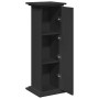 Pedestal expositor con almacenaje madera negro 31x30x90 cm de , Soportes para macetas - Ref: Foro24-854608, Precio: 74,21 €, ...