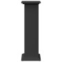 Pedestal expositor con almacenaje madera negro 31x30x90 cm de , Soportes para macetas - Ref: Foro24-854608, Precio: 74,21 €, ...