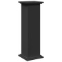 Pedestal expositor con almacenaje madera negro 31x30x90 cm de , Soportes para macetas - Ref: Foro24-854608, Precio: 74,21 €, ...