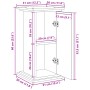 Präsentationssockel mit Aufbewahrung aus schwarzem Holz, 31x30x60 cm. von , Topfständer - Ref: Foro24-854617, Preis: 54,80 €,...