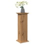 Pedestal expositor con almacenaje roble artisan 31x30x90 cm de , Soportes para macetas - Ref: Foro24-854615, Precio: 61,73 €,...