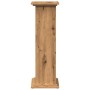 Pedestal expositor con almacenaje roble artisan 31x30x90 cm de , Soportes para macetas - Ref: Foro24-854615, Precio: 61,73 €,...