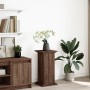 Brown oak pedestal display with storage 31x30x60 cm by , Pot stands - Ref: Foro24-854622, Price: 50,28 €, Discount: %