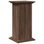 Brown oak pedestal display with storage 31x30x60 cm by , Pot stands - Ref: Foro24-854622, Price: 50,28 €, Discount: %