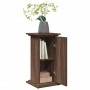 Pedestal expositor con almacenaje marrón roble 31x30x60 cm de , Soportes para macetas - Ref: Foro24-854622, Precio: 50,28 €, ...