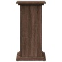 Pedestal expositor con almacenaje marrón roble 31x30x60 cm de , Soportes para macetas - Ref: Foro24-854622, Precio: 50,28 €, ...