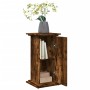 Smoked oak pedestal display with storage 31x30x60 cm by , Pot stands - Ref: Foro24-854620, Price: 47,09 €, Discount: %