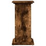 Smoked oak pedestal display with storage 31x30x60 cm by , Pot stands - Ref: Foro24-854620, Price: 47,09 €, Discount: %