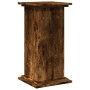 Smoked oak pedestal display with storage 31x30x60 cm by , Pot stands - Ref: Foro24-854620, Price: 47,09 €, Discount: %