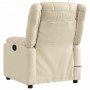 Sillón de masaje reclinable de tela crema de , Sillones - Ref: Foro24-373557, Precio: 245,38 €, Descuento: %