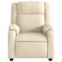 Reclining cream fabric massage chair by , Armchairs - Ref: Foro24-373557, Price: 245,38 €, Discount: %