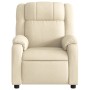 Electric massage recliner chair in cream-colored fabric by , Armchairs - Ref: Foro24-3205199, Price: 276,84 €, Discount: %