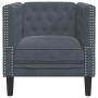 Dark gray velvet Chesterfield sofa by , Sofas - Ref: Foro24-372674, Price: 192,99 €, Discount: %