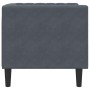 Sillón Chesterfield de terciopelo gris oscuro de , Sofás - Ref: Foro24-372674, Precio: 192,99 €, Descuento: %