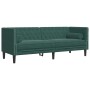 Chesterfield 3-seater sofa with dark green velvet cushions by , Sofas - Ref: Foro24-372695, Price: 310,56 €, Discount: %