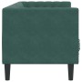 Sofá Chesterfield 3 plazas con cojines terciopelo verde oscuro de , Sofás - Ref: Foro24-372695, Precio: 298,99 €, Descuento: %