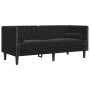 Set de sofás Chesterfield con cojines 2 piezas terciopelo negro de , Sofás - Ref: Foro24-3209296, Precio: 627,61 €, Descuento: %