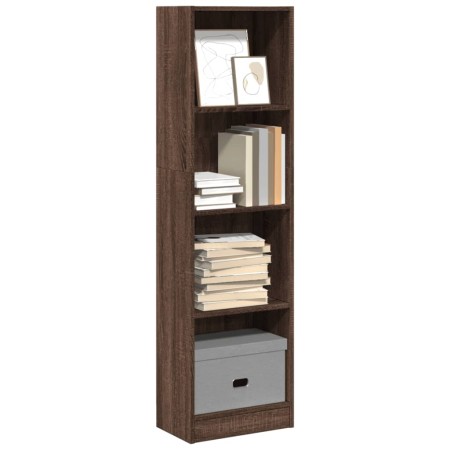 Ingenieurholzregal in Eichenbraun 40x24x143 cm von , Bücherregale und Regale - Ref: Foro24-857789, Preis: 50,99 €, Rabatt: %