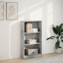 Engineered wood shelf in concrete gray, 60x24x109 cm by , Bookcases and shelves - Ref: Foro24-857806, Price: 50,99 €, Discoun...