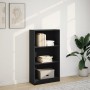 Schwarzes Holzregal aus Ingenieurholz 60x24x109 cm von , Bücherregale und Regale - Ref: Foro24-857804, Preis: 52,66 €, Rabatt: %