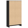 Schwarzes Holzregal aus Ingenieurholz 60x24x109 cm von , Bücherregale und Regale - Ref: Foro24-857804, Preis: 52,66 €, Rabatt: %