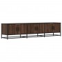 TV stand made of engineered wood in brown oak, 180x35x41 cm by , TV Furniture - Ref: Foro24-3300789, Price: 140,99 €, Discoun...