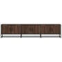 TV stand made of engineered wood in brown oak, 180x35x41 cm by , TV Furniture - Ref: Foro24-3300789, Price: 140,99 €, Discoun...